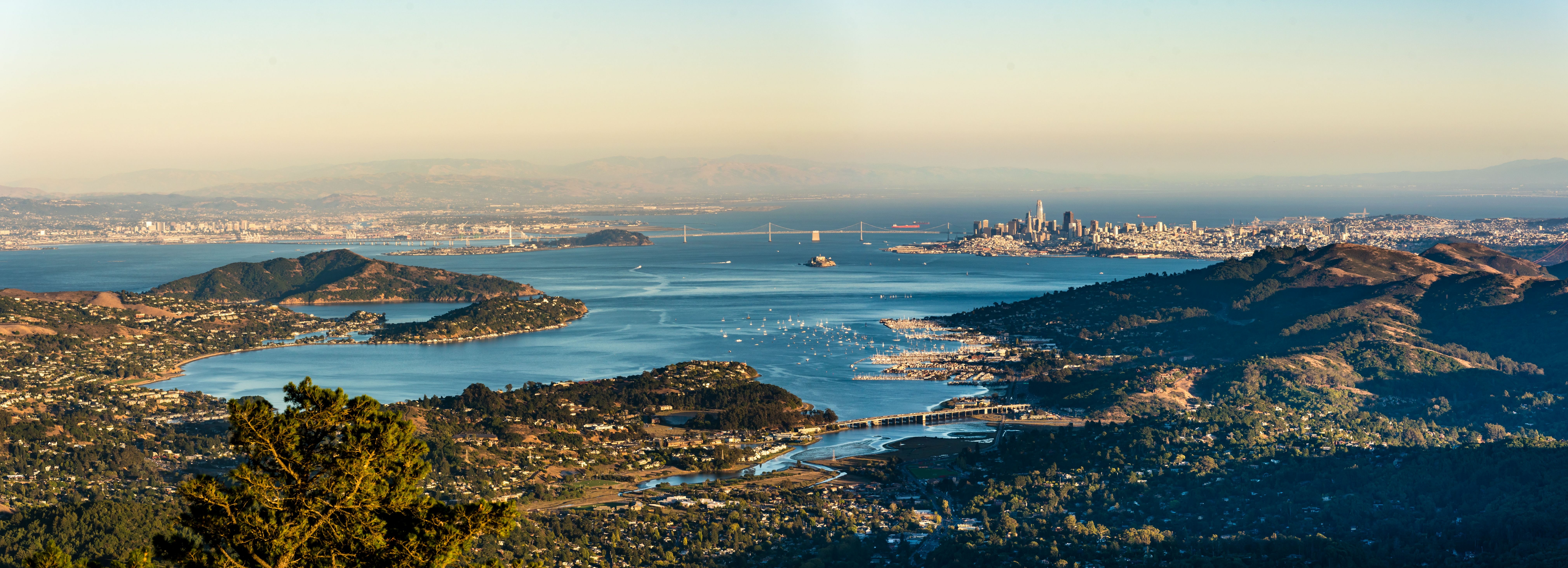 Panorama Bay Area Blick vom Mount Tamalpais
