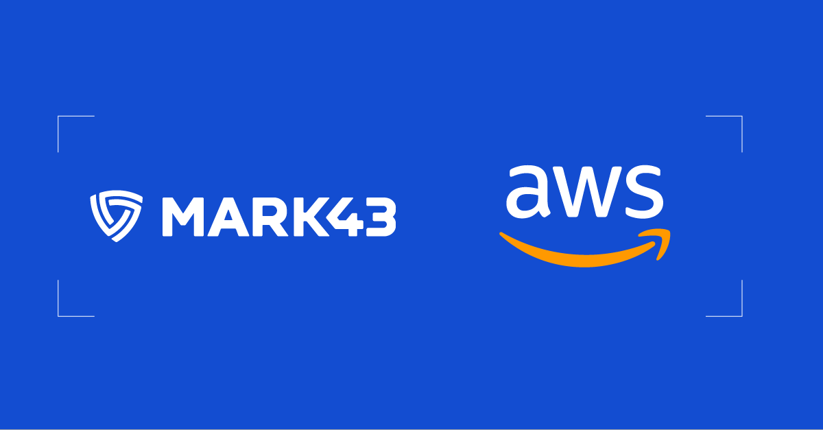 Mark43 and AWS logos