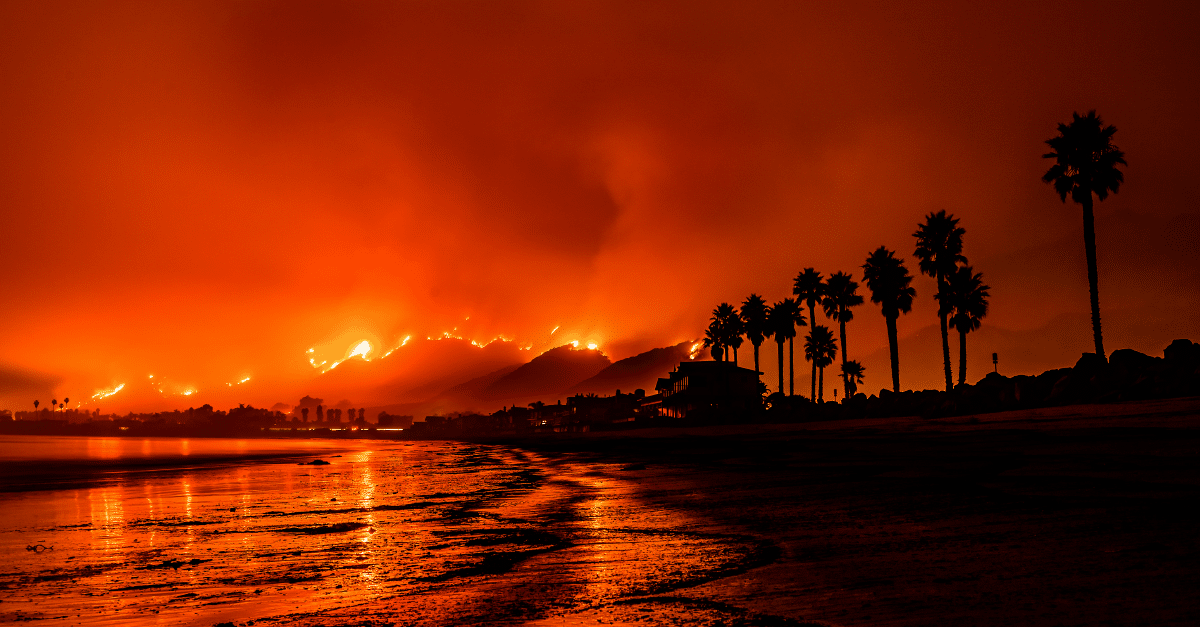 huge forrest fires in California