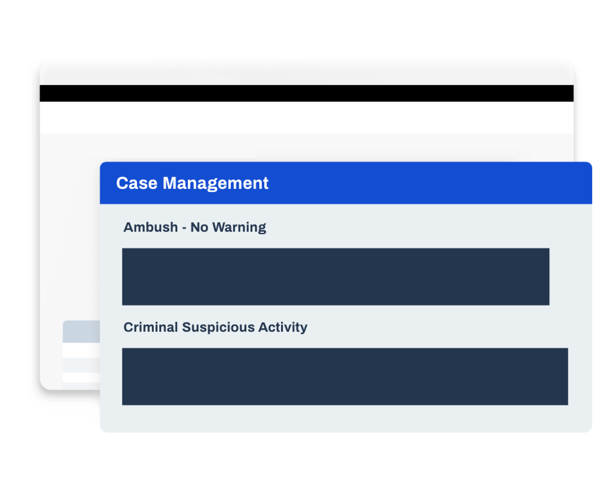 a case management Effortless Summaries screen