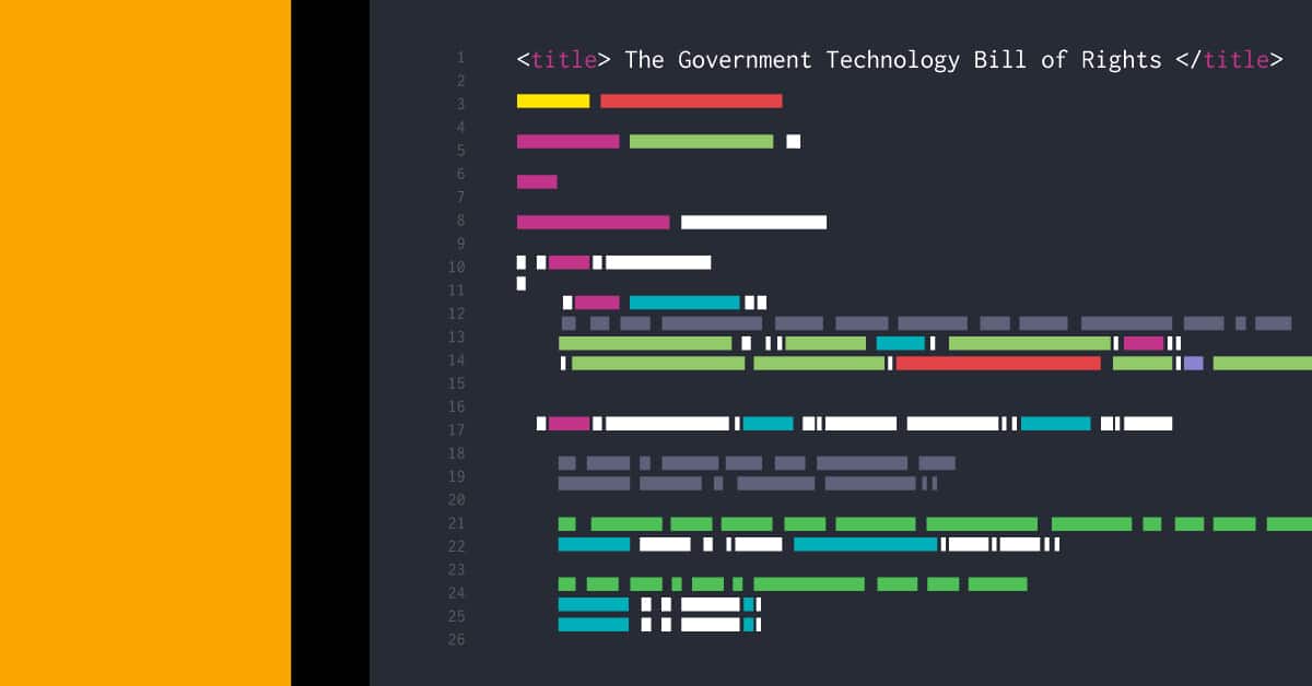 illustration of HTML code on a screen