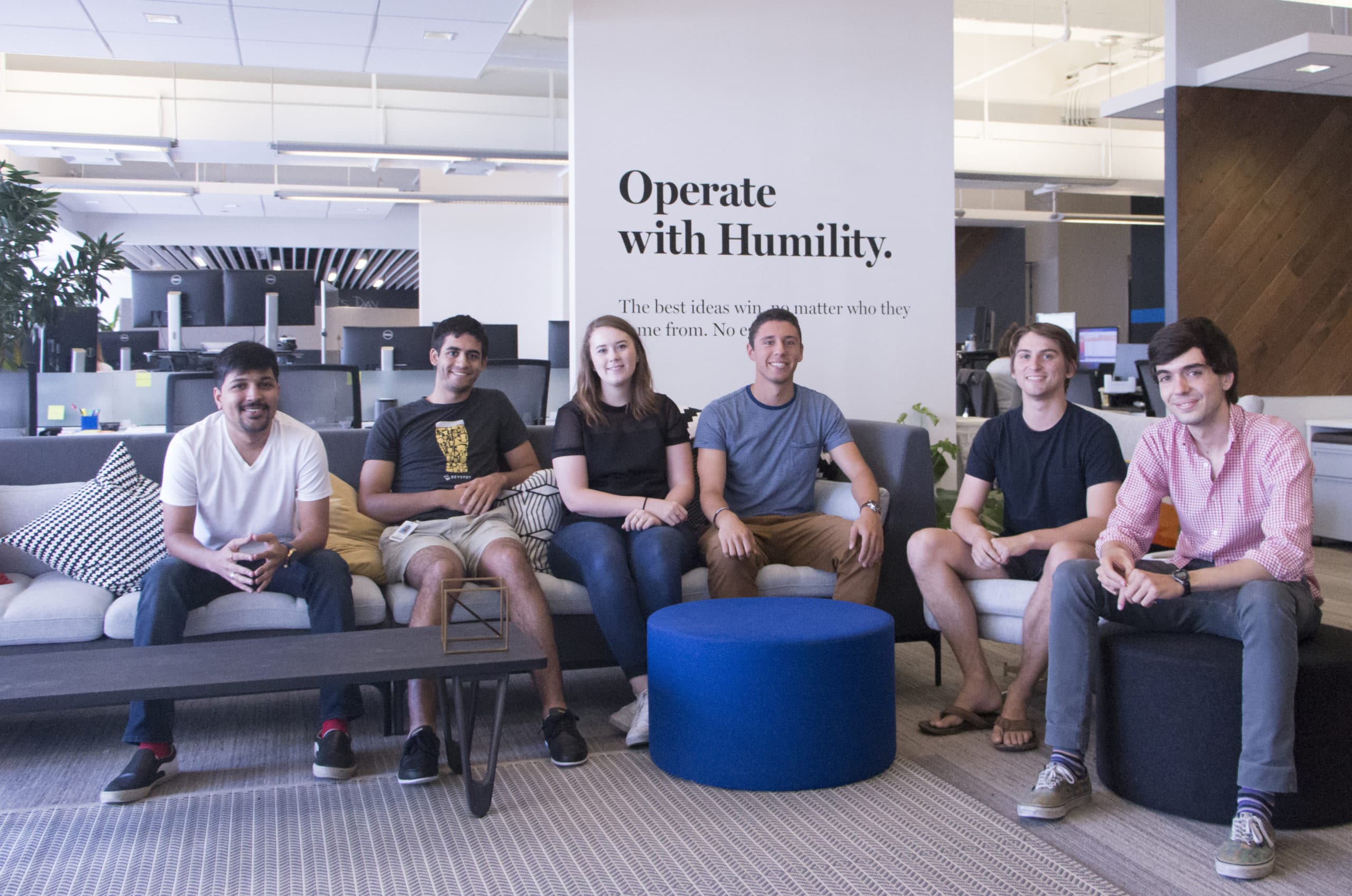 group photo of Mark43 interns