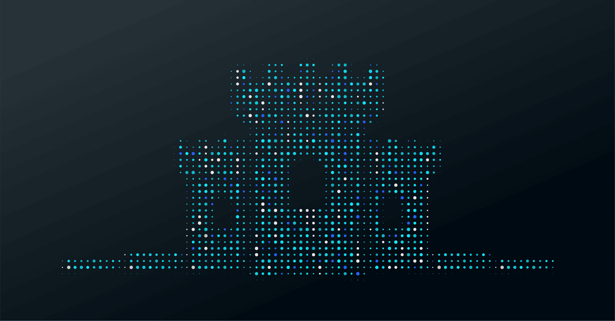 a castle made out of speckled digital texture