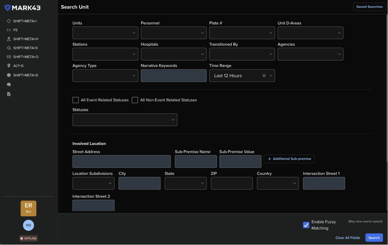 First responder Bigger text and UI surfaces screen
