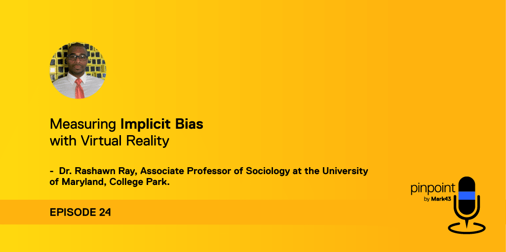 Mark43 podcast episode 24 and Dr. Rashawn Ray headshot