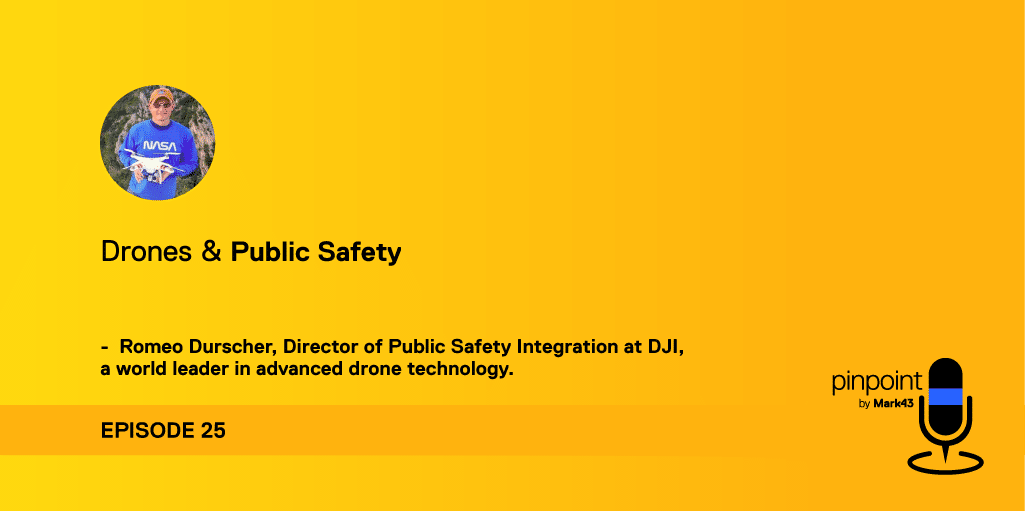 Mark43 podcast episode 25 and Romeo Durscher headshot