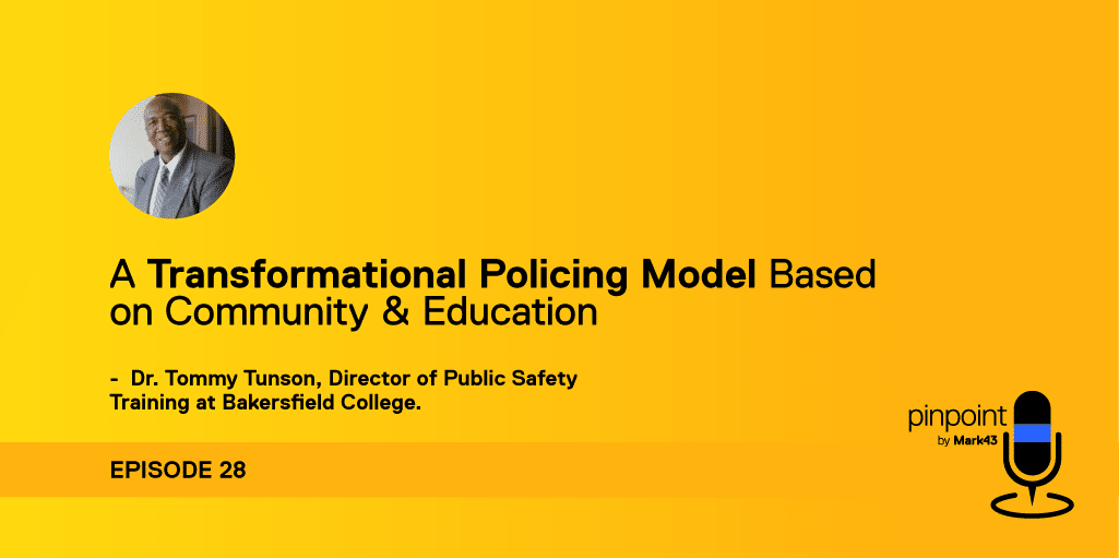 Mark43 podcast episode 28 and Dr. Tommy Tunson headshot