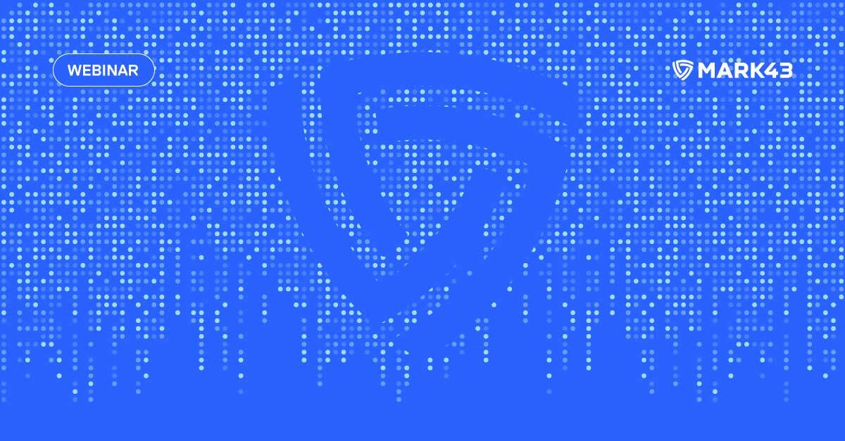 mark43 logo and abstract digital texture