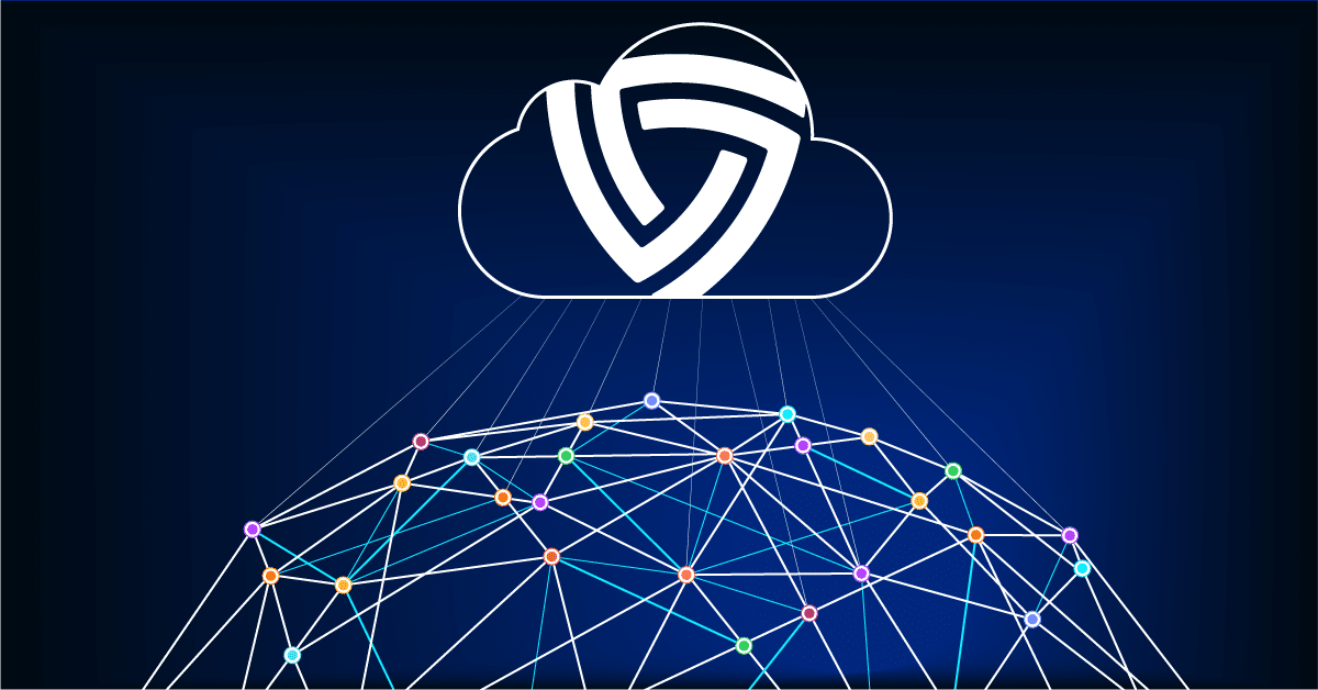 a 3D globe texture, a cloud and Mark43 logo icon