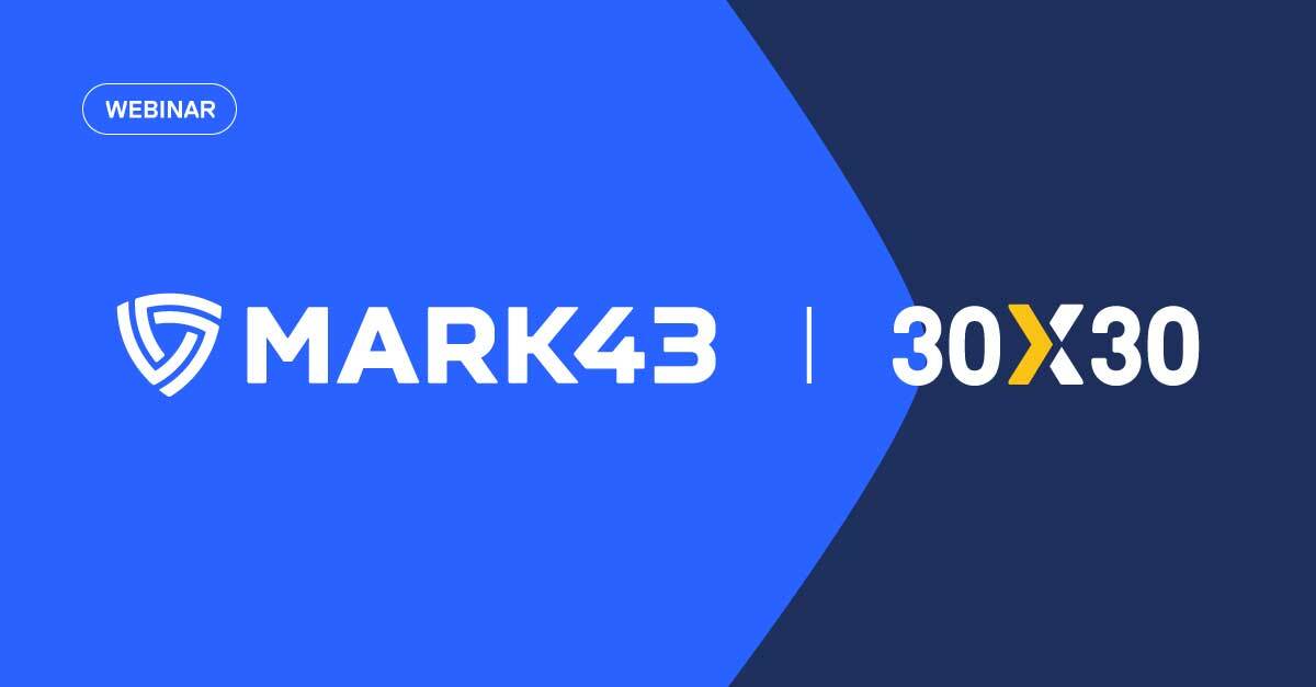 Mark43 and 30x30 logos